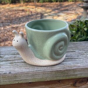 Ceramic Snail Planter-new